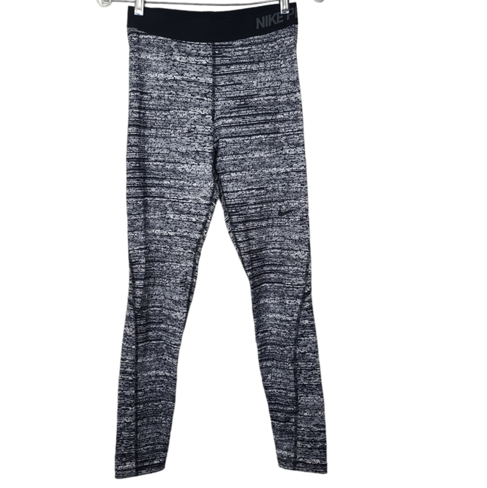 Nike Dri Fit Gray Heathered Leggings M